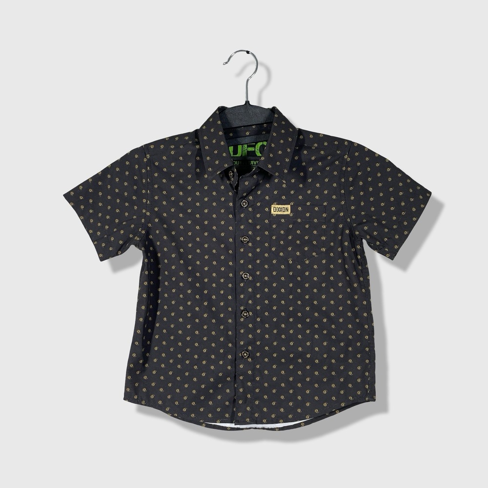 Dixxon Flannel Co DFC Youth Division Kids XS Black Gold Logo Skater Streetwear